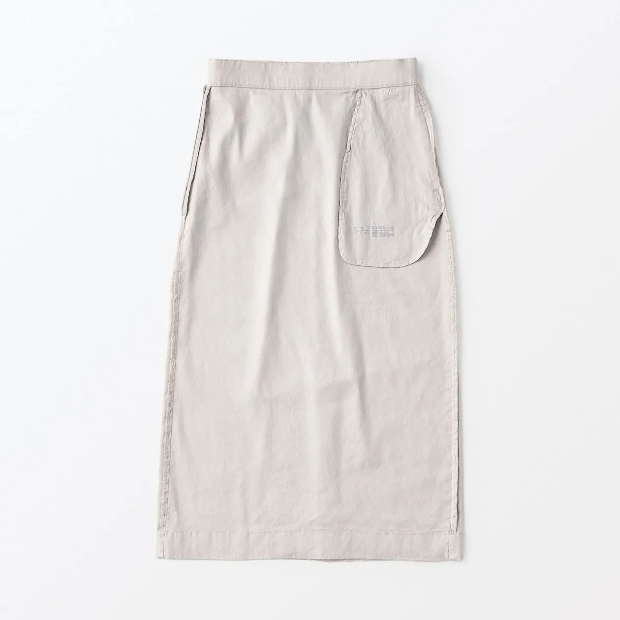 Hemp Blend Stretch Straight Maxi Skirt