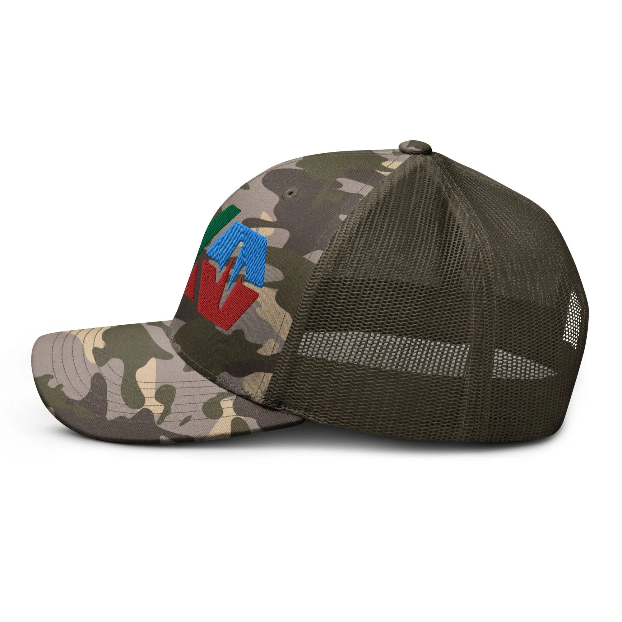 HEX PulseX and PulseChain Camouflage Trucker Hat (Embroidered)