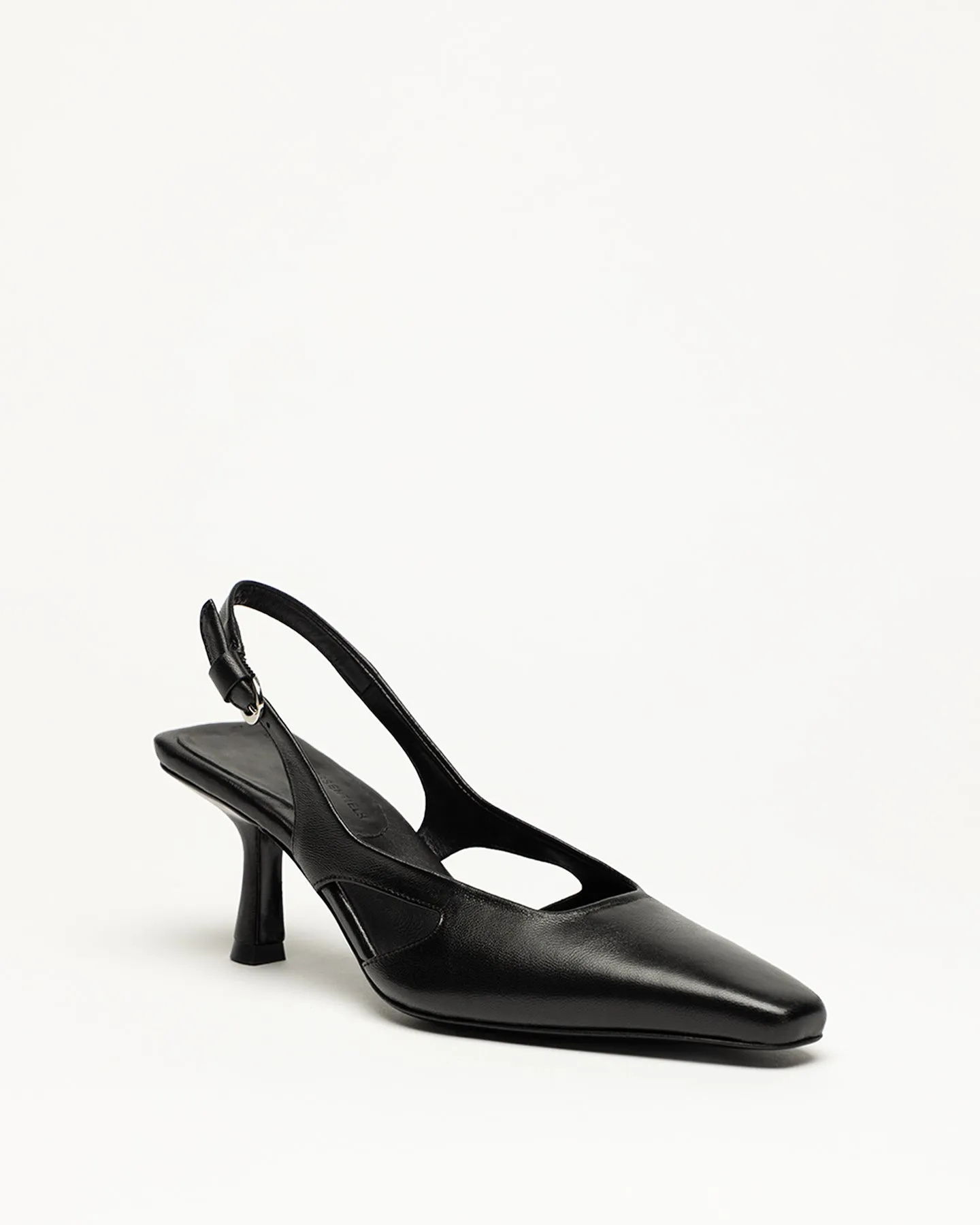 Holton Smooth Leather Slingback Heels