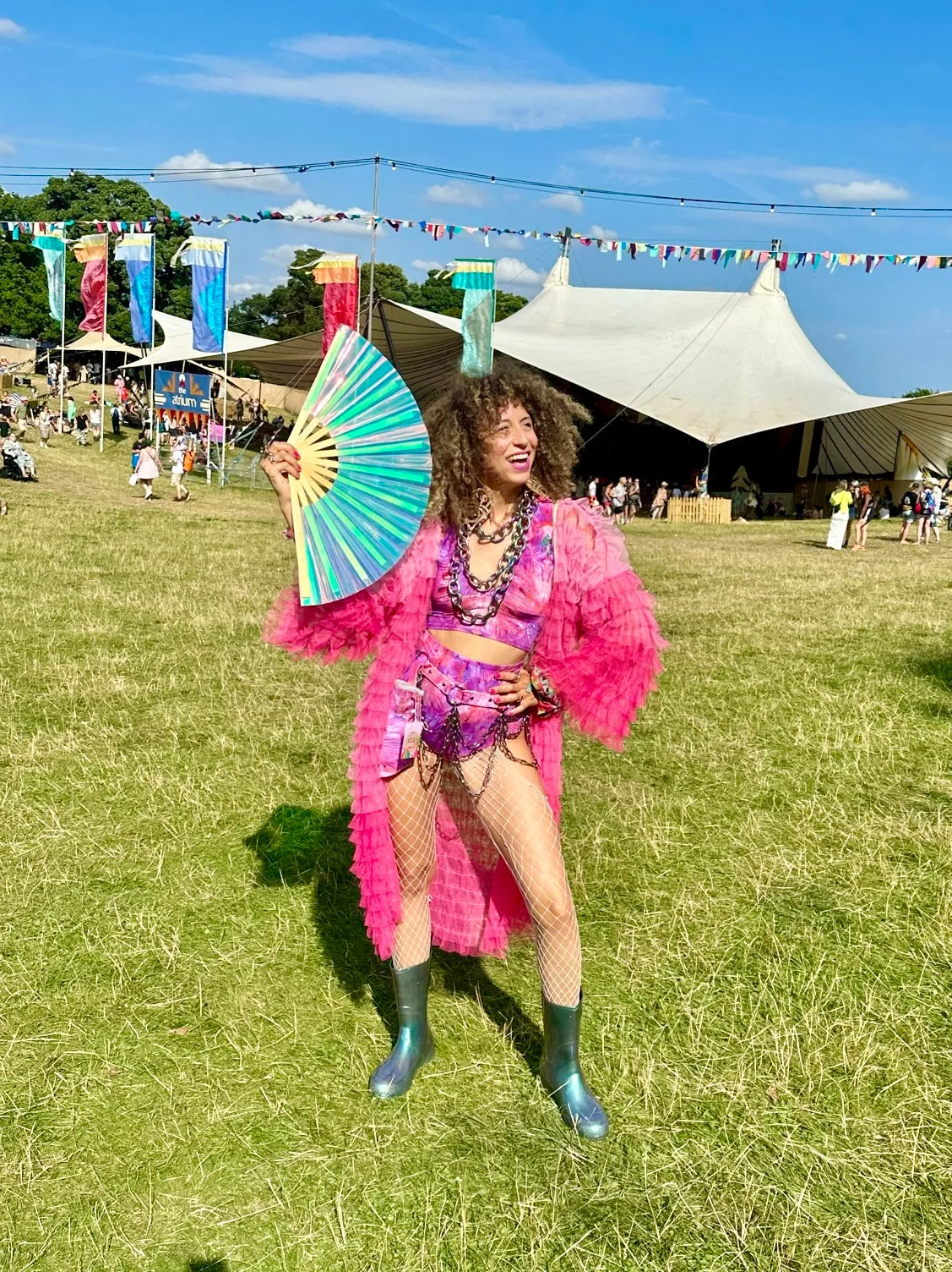 Hot Pink Layered Robe