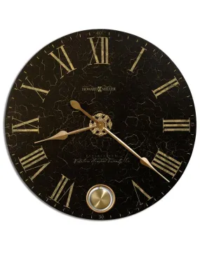 Howard Miller London Night Pendulum Wall Clock - Black & Gold-Tone