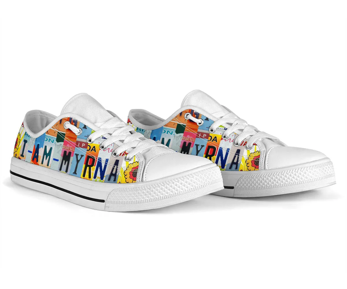 I Am Myrna Custom Low Top