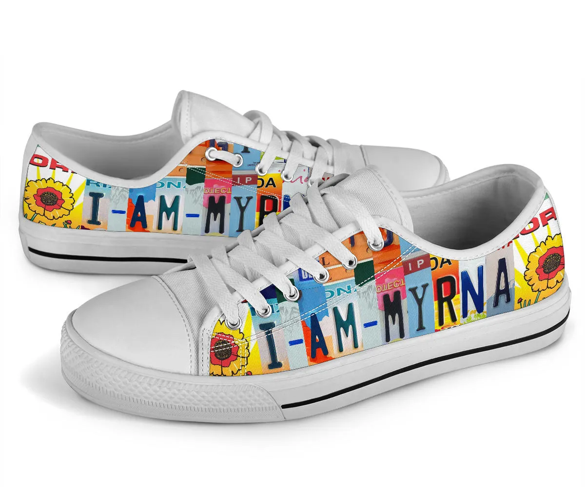 I Am Myrna Custom Low Top