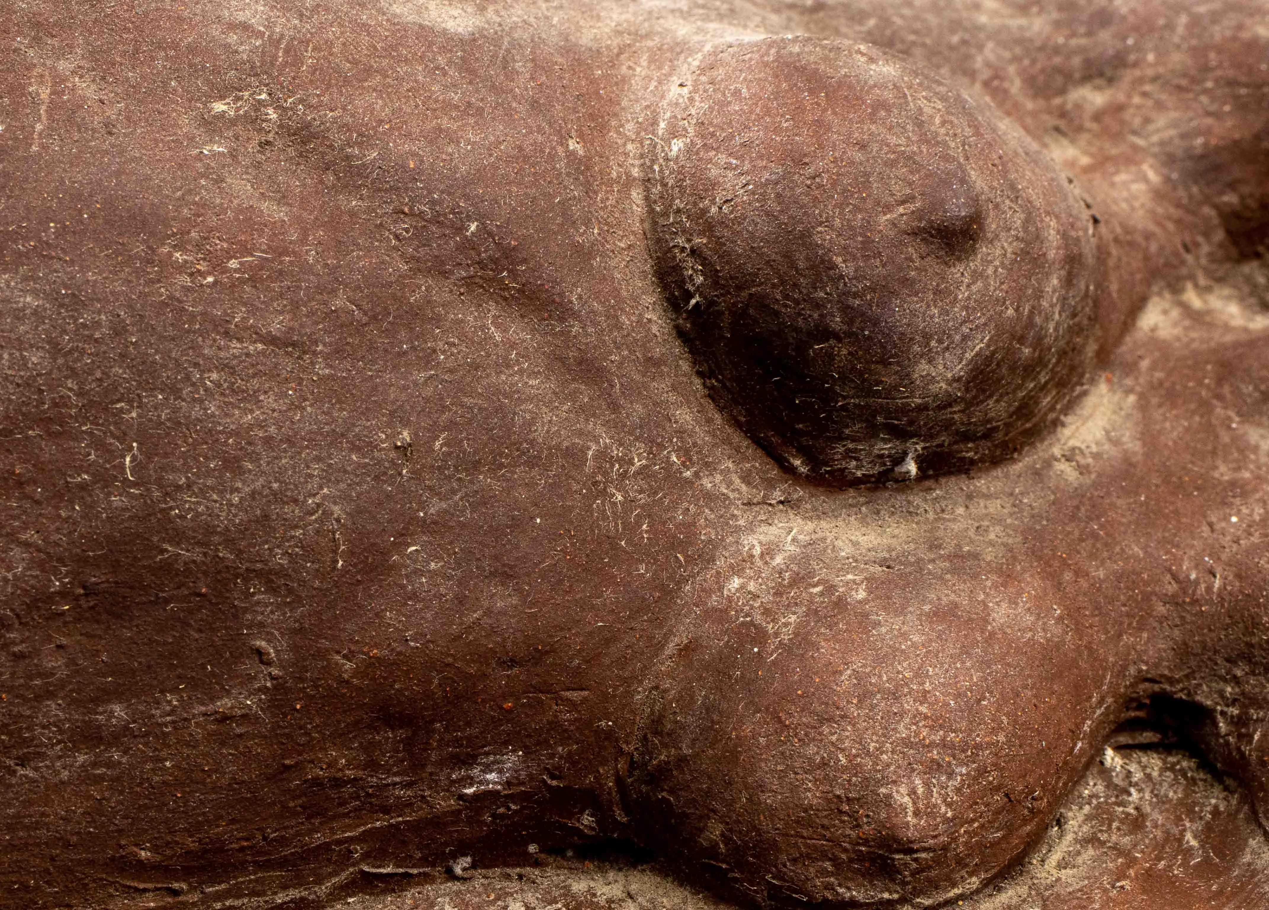 Illegibly Signed Terracotta Sculpture of a Nude