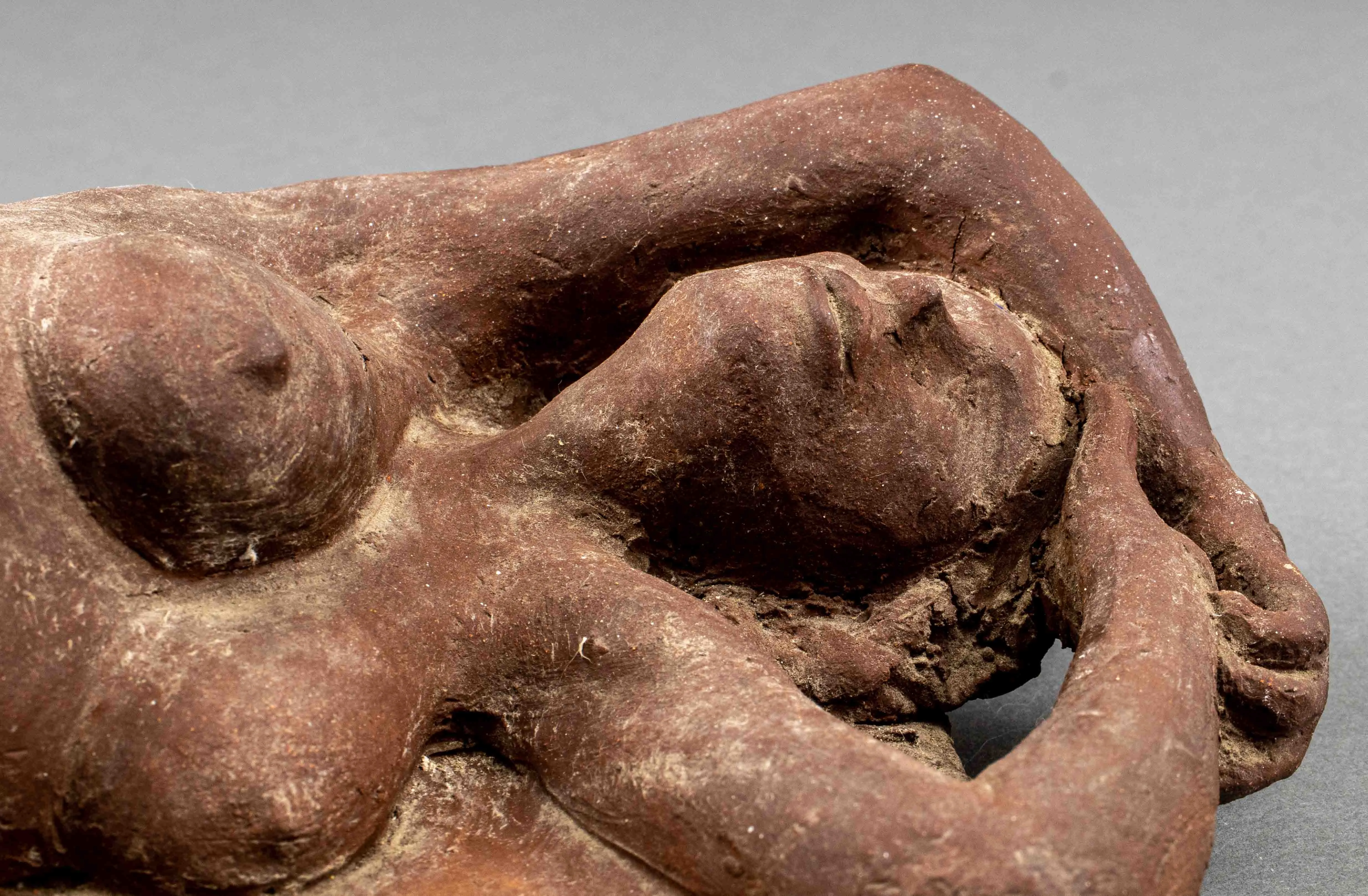 Illegibly Signed Terracotta Sculpture of a Nude