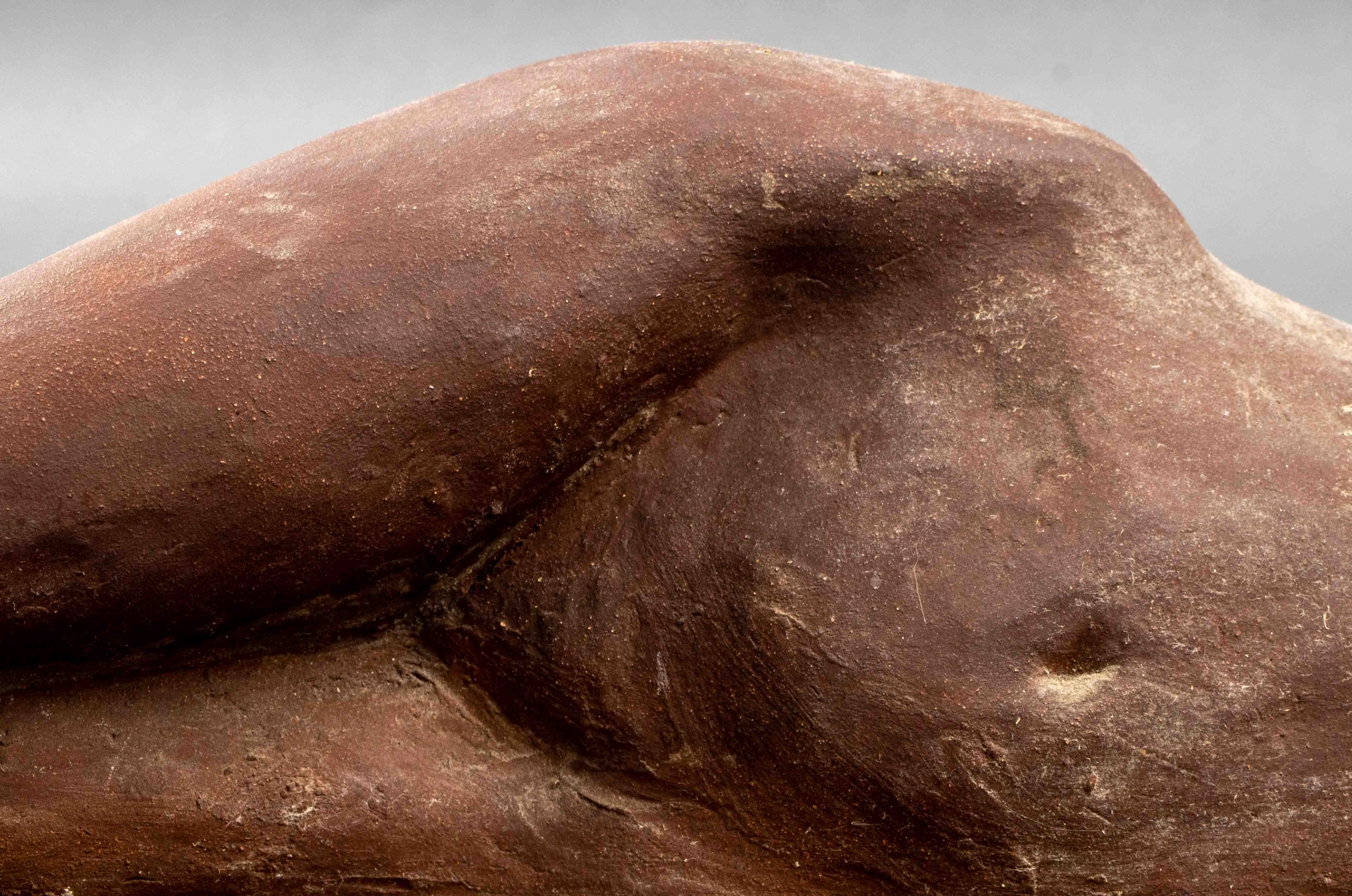 Illegibly Signed Terracotta Sculpture of a Nude