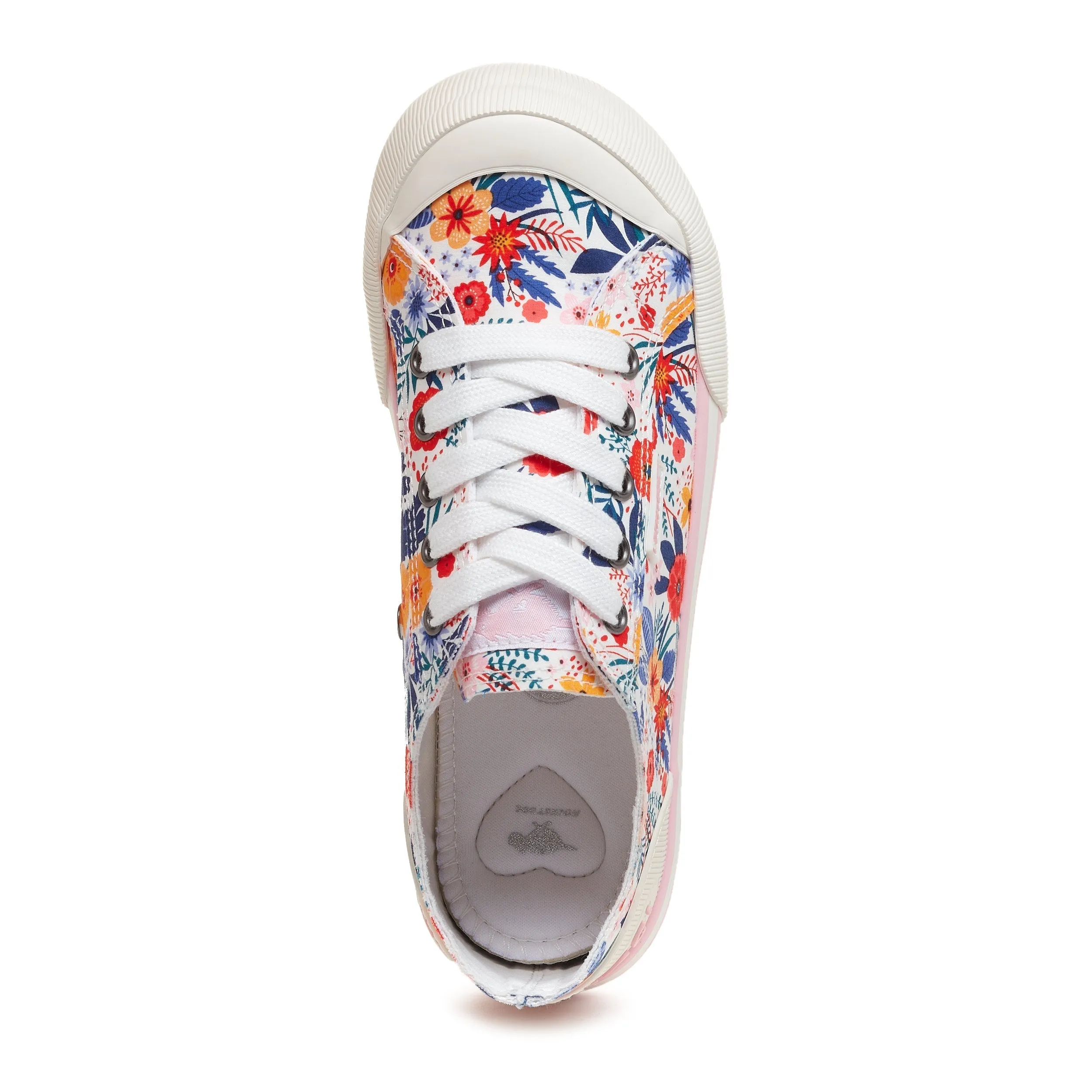 Jazzin Bright Floral White Sneaker