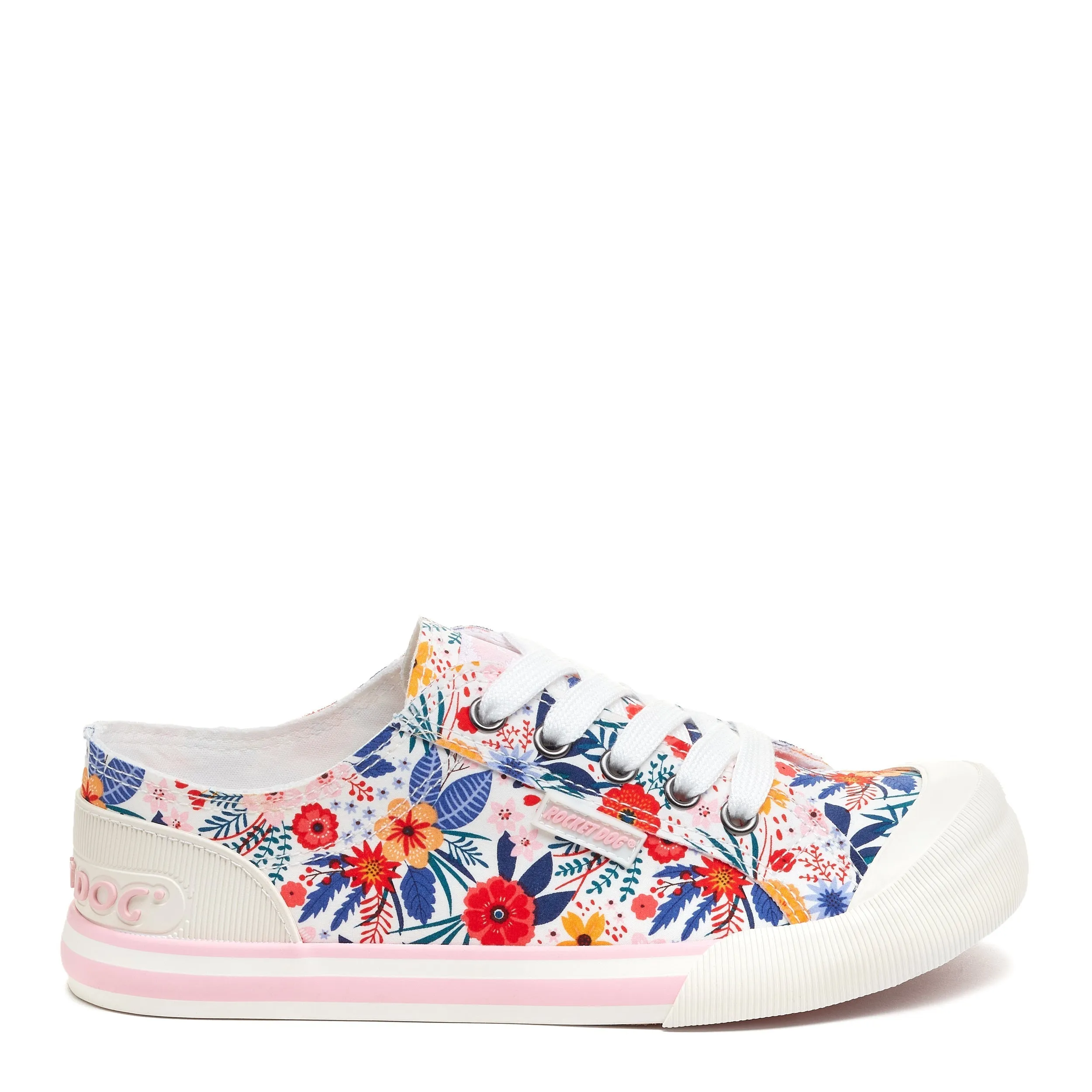 Jazzin Bright Floral White Sneaker