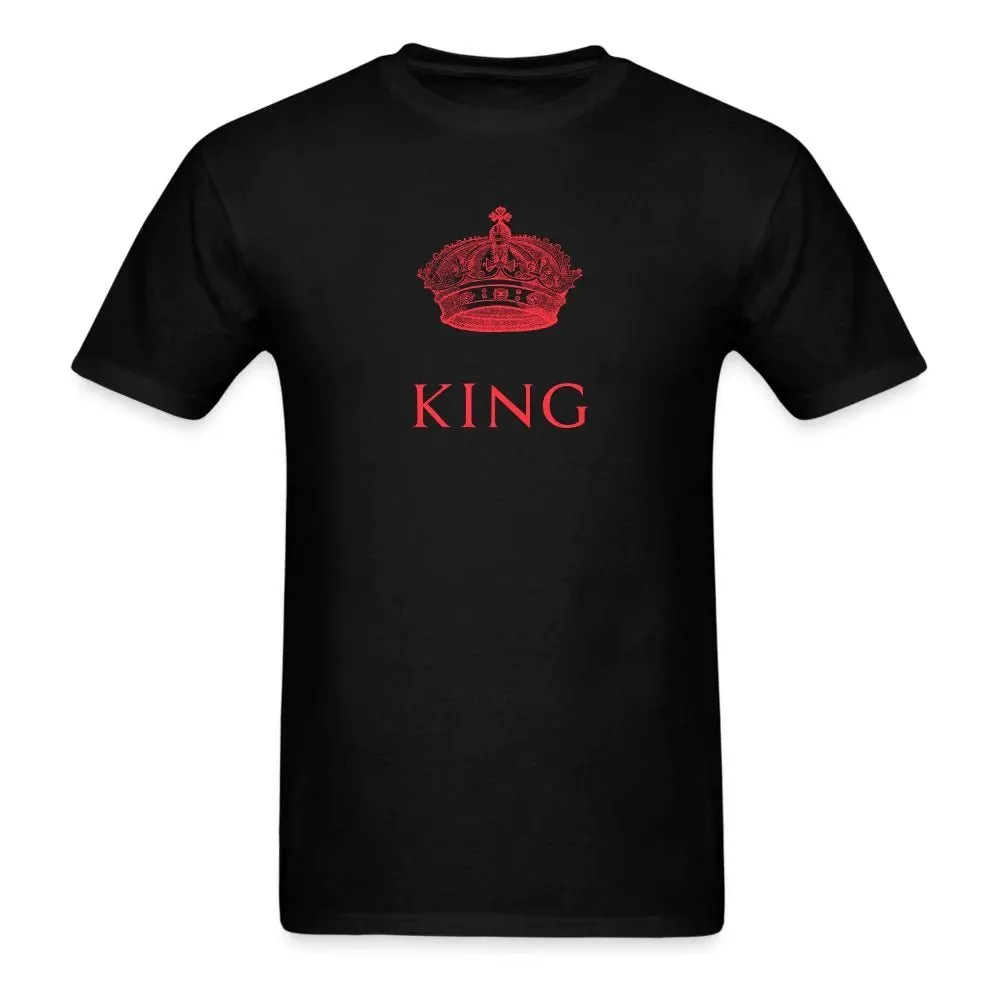 King And Queen Red Matching T-Shirts