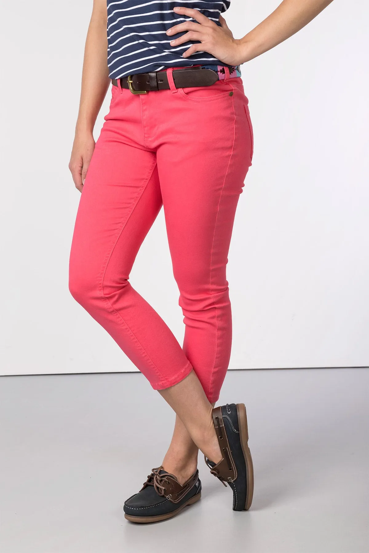 Ladies Skinny Cropped Jeans - Portia