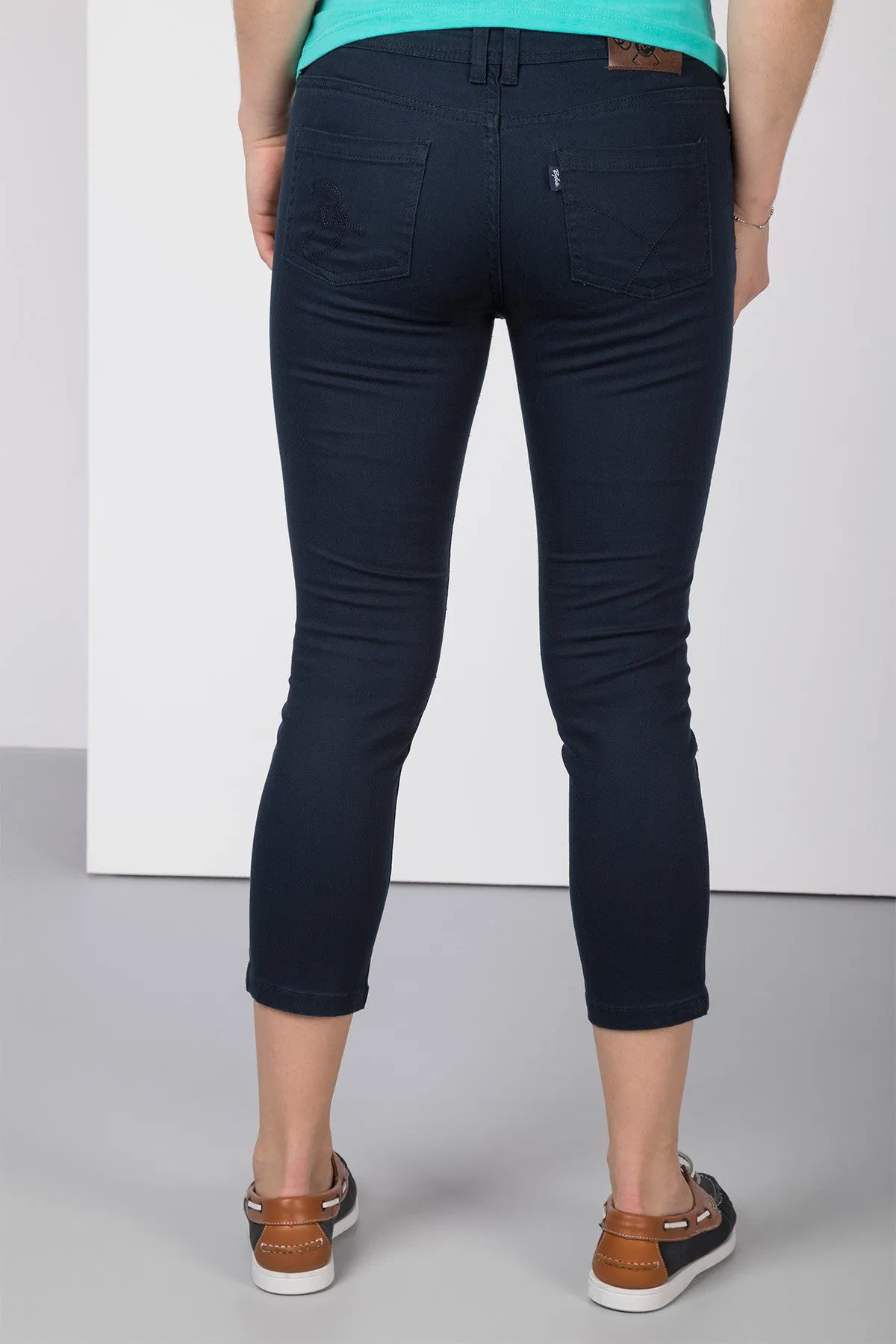 Ladies Skinny Cropped Jeans - Portia