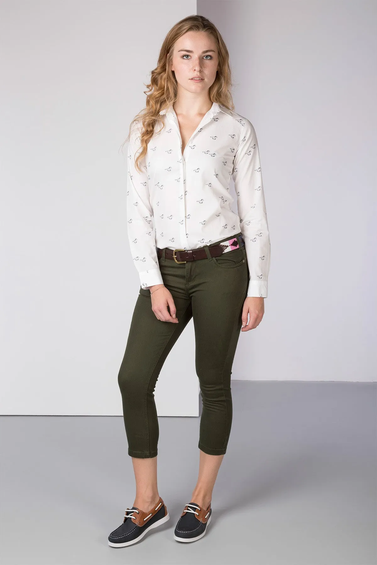 Ladies Skinny Cropped Jeans - Portia