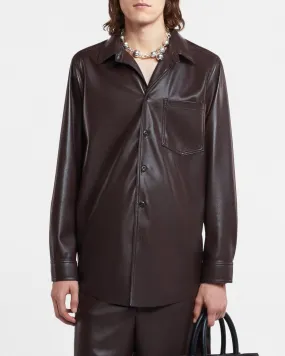 Landis - Sale Okobor™ Alt-Leather Shirt - Coffee Ground