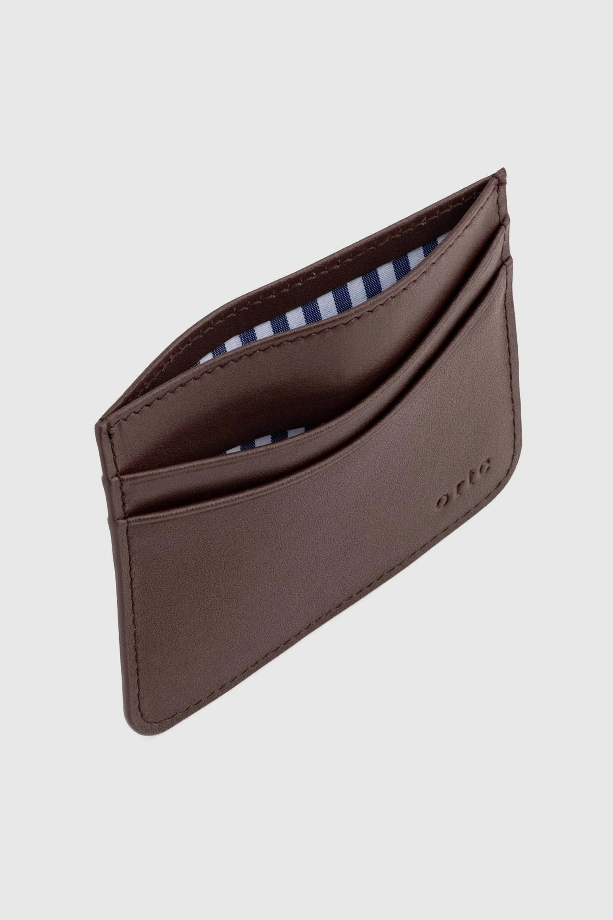 Leather Card Holder Chocolate