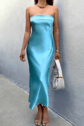 Leyla Slip Dress - Aqua