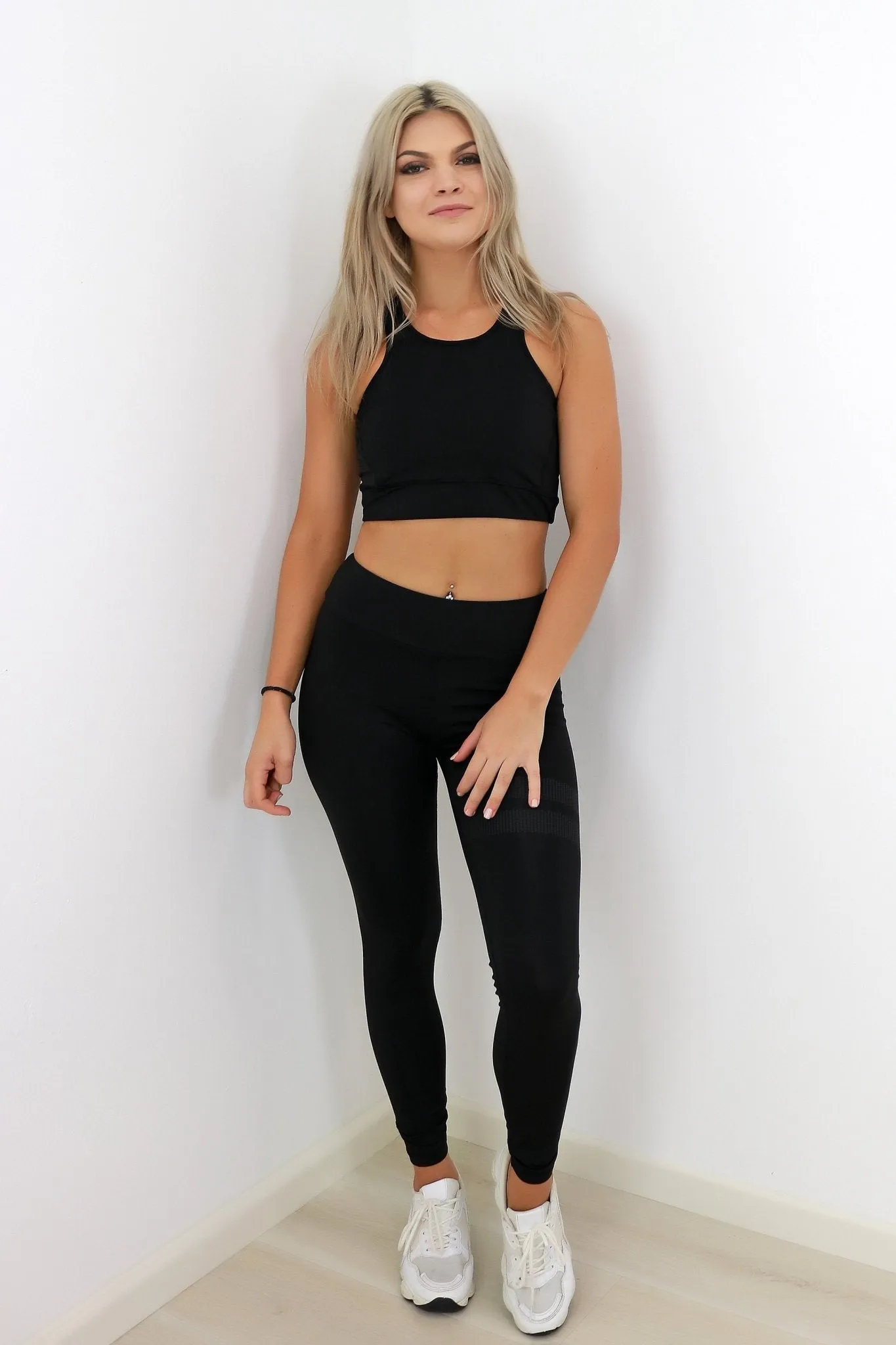 Little Black Panther Sports Bra and Leggings