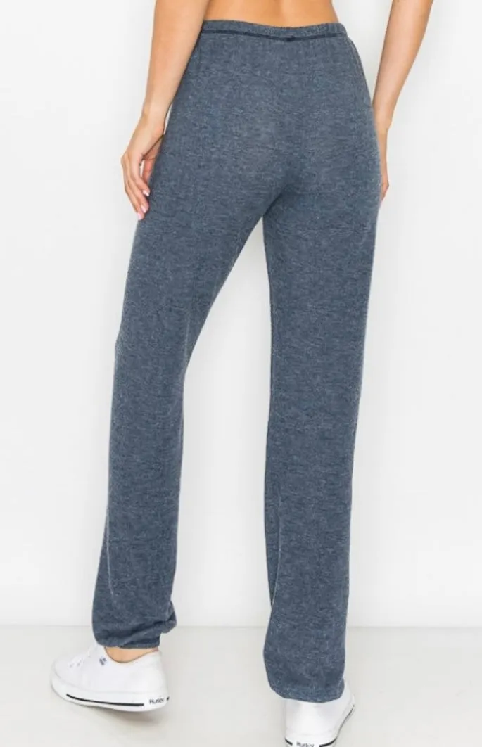 Lounge comfy and cozy pants with elastic drawstring pants with elastic at ankles