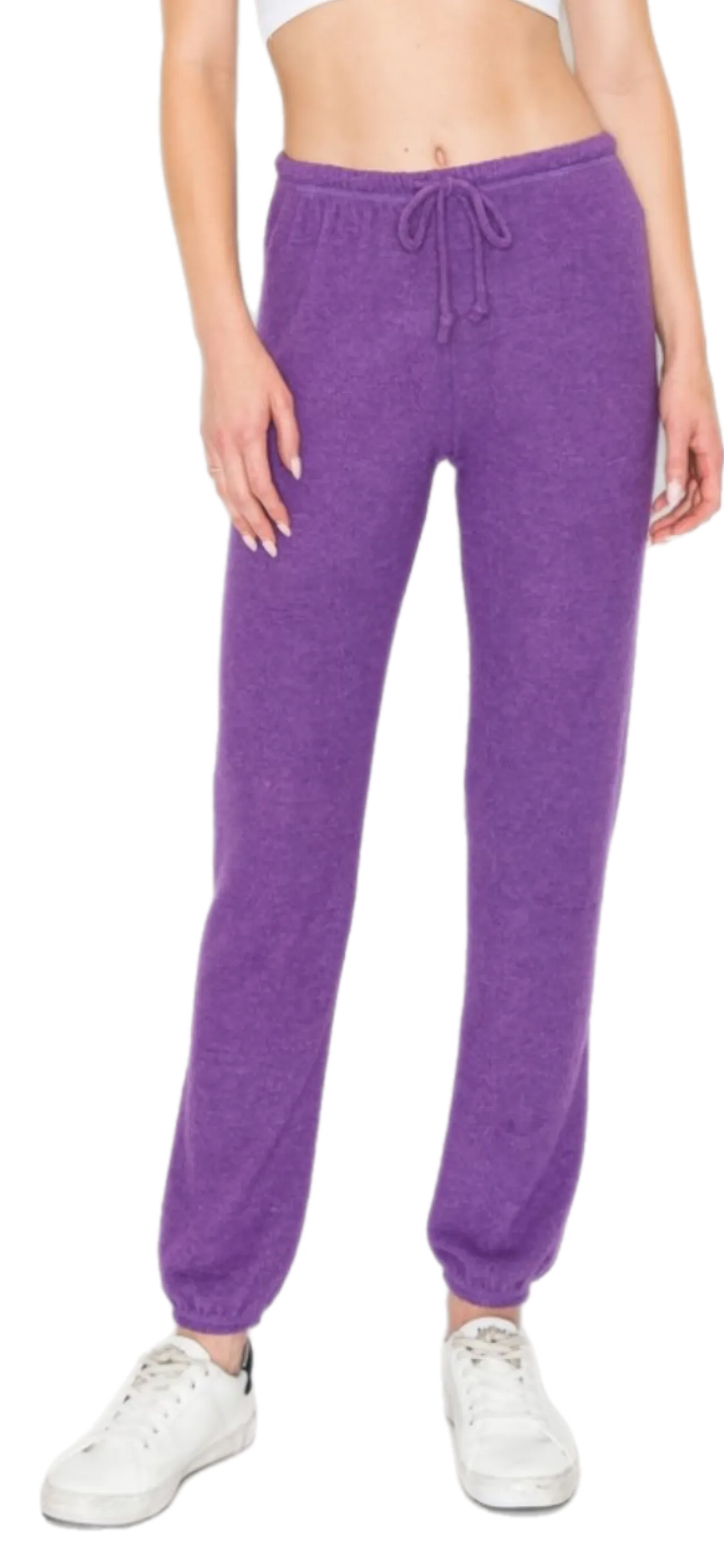 Lounge comfy and cozy pants with elastic drawstring pants with elastic at ankles