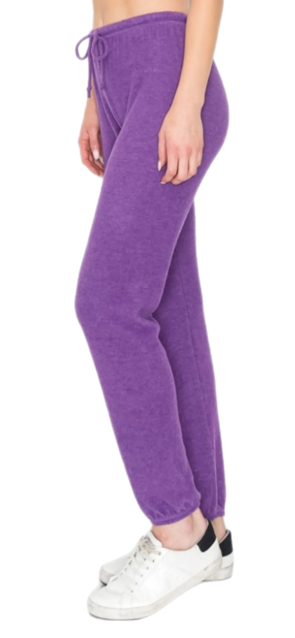 Lounge comfy and cozy pants with elastic drawstring pants with elastic at ankles