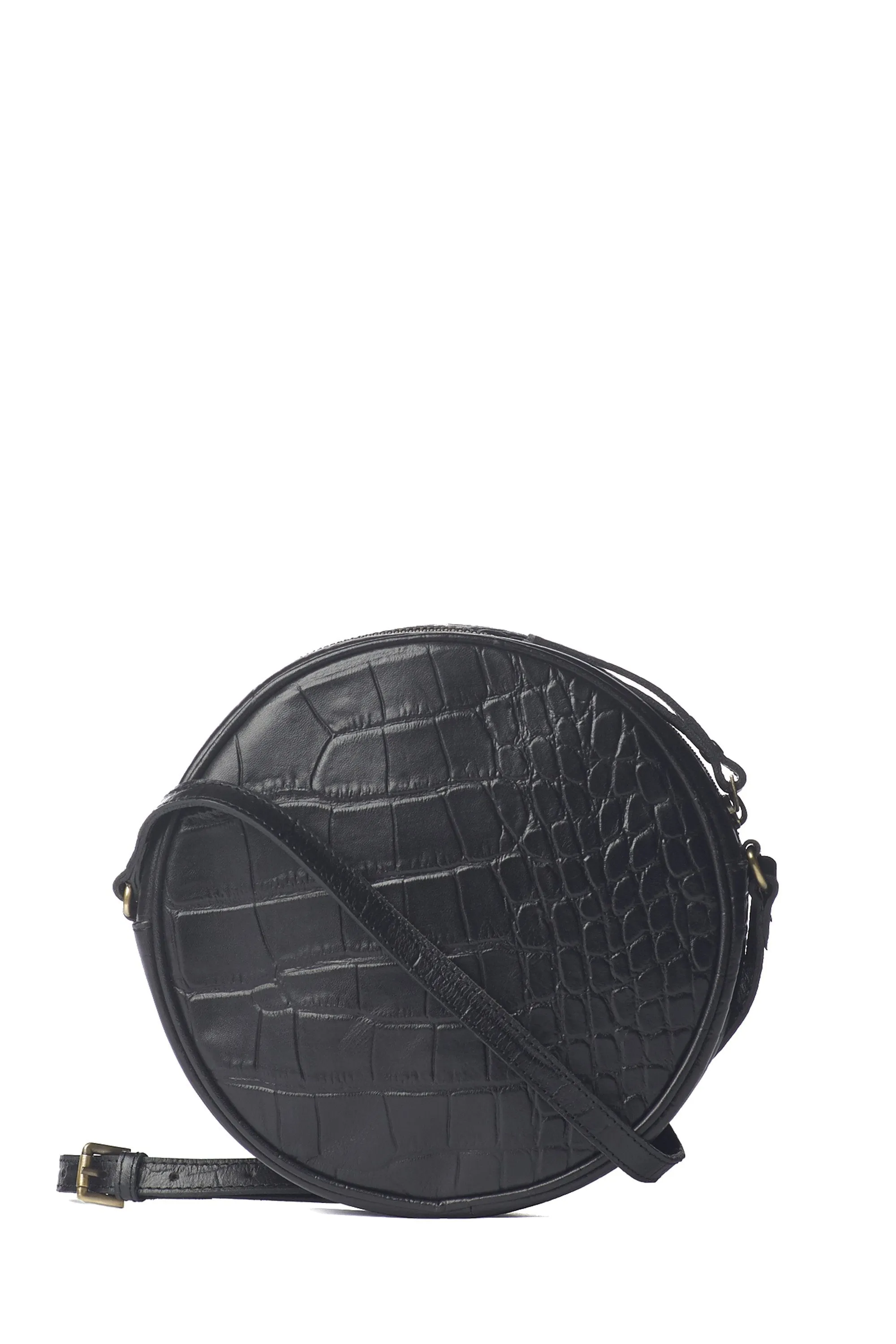 luna bag black croco classic leather