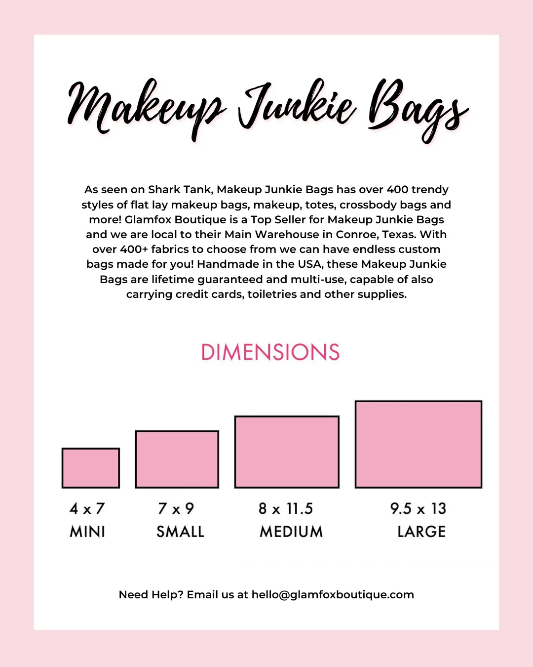 Makeup Junkie Bags - Havana Pink [Pre-Order]