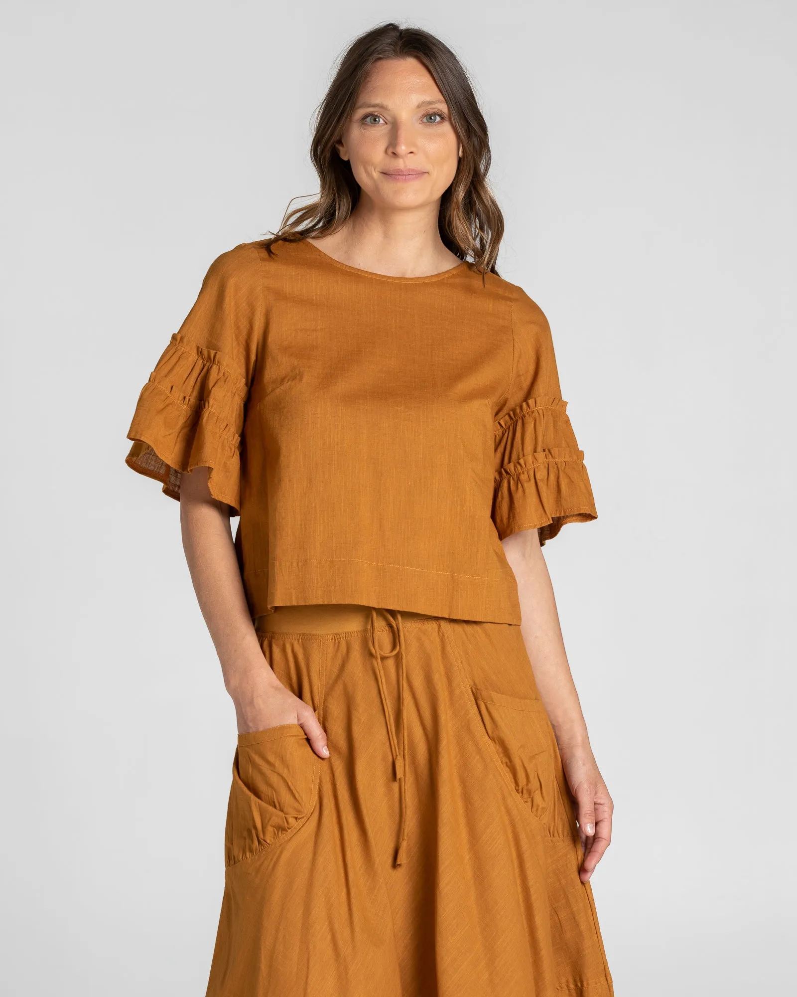 Marni Top - Mustard