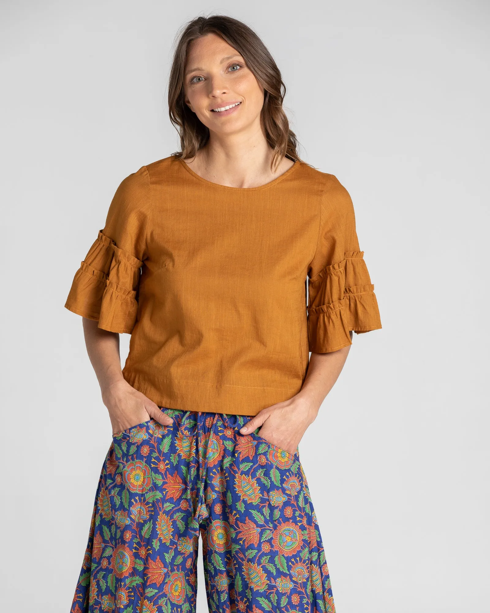 Marni Top - Mustard