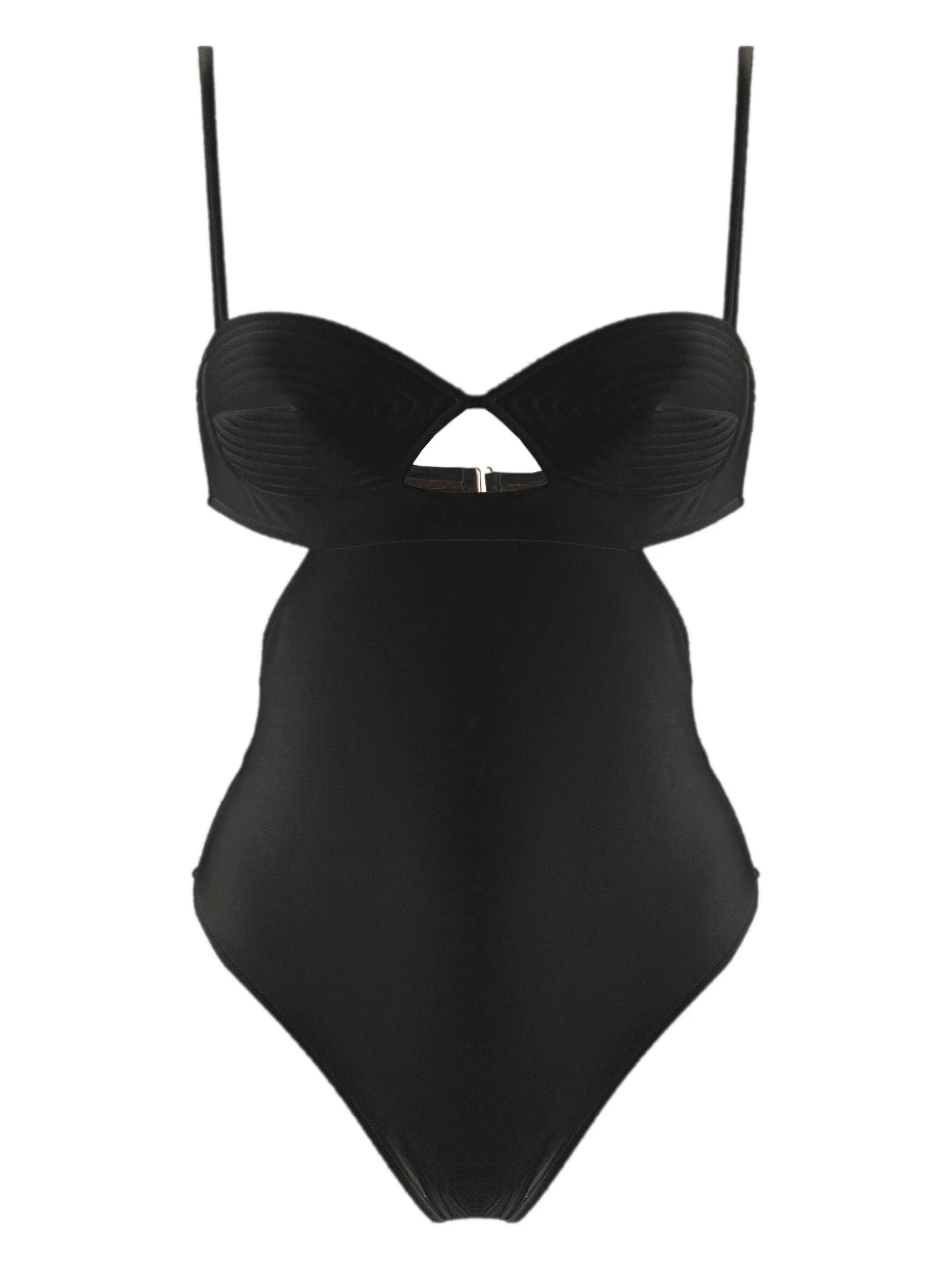 Matelasse Cut-Out Swimsuit