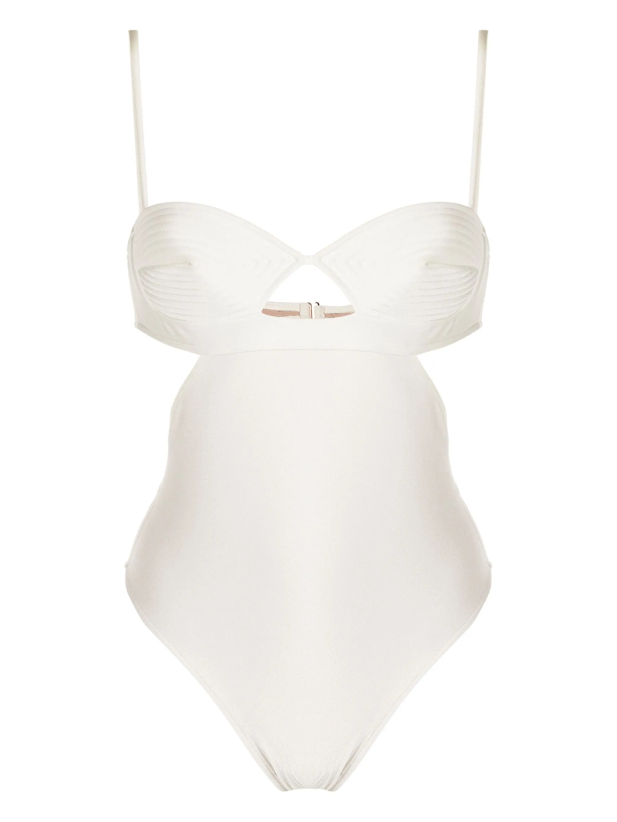 Matelasse Cut-Out Swimsuit