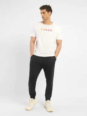 Men's Black Regular Fit Joggers