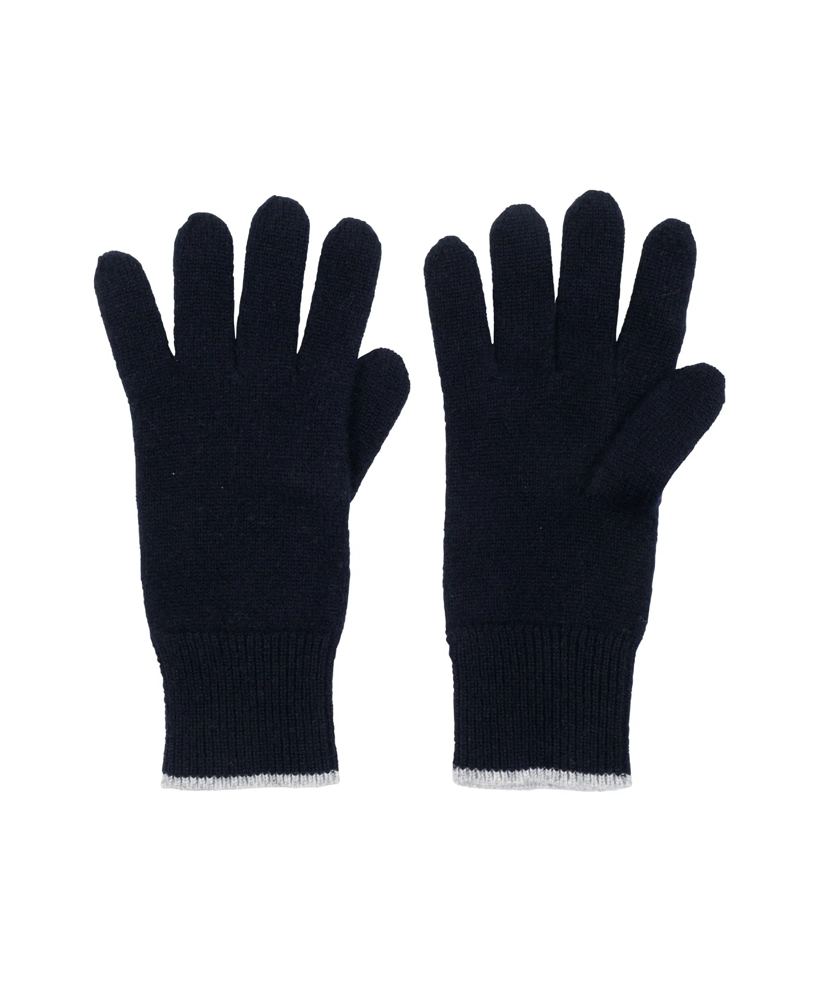 Men's Cashmere Gloves with Tipping