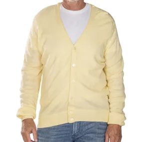 Men's Links Cardigan Sweater- Butter