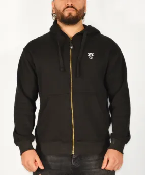 Mens O.G. Symbol Black Zipped Hooded Top