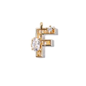 Mini New Alphabet Charm [Yellow gold]