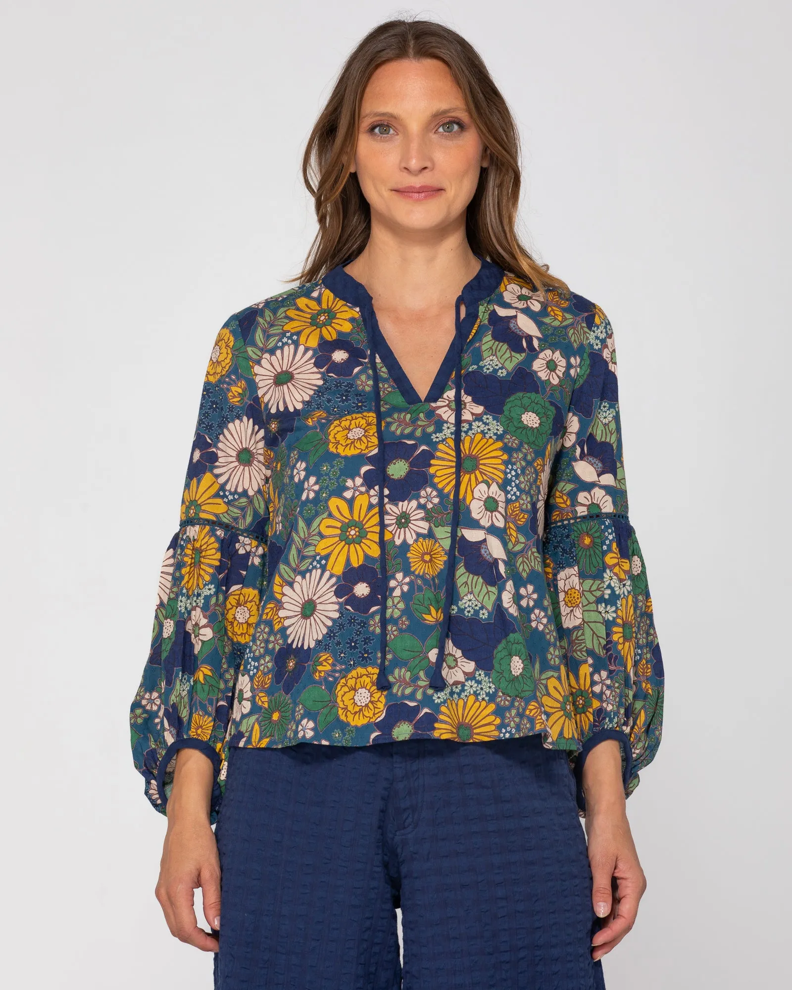 Mittee Top - Blue Aurelia