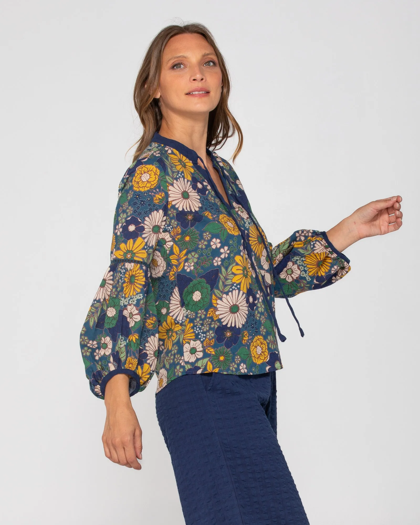 Mittee Top - Blue Aurelia