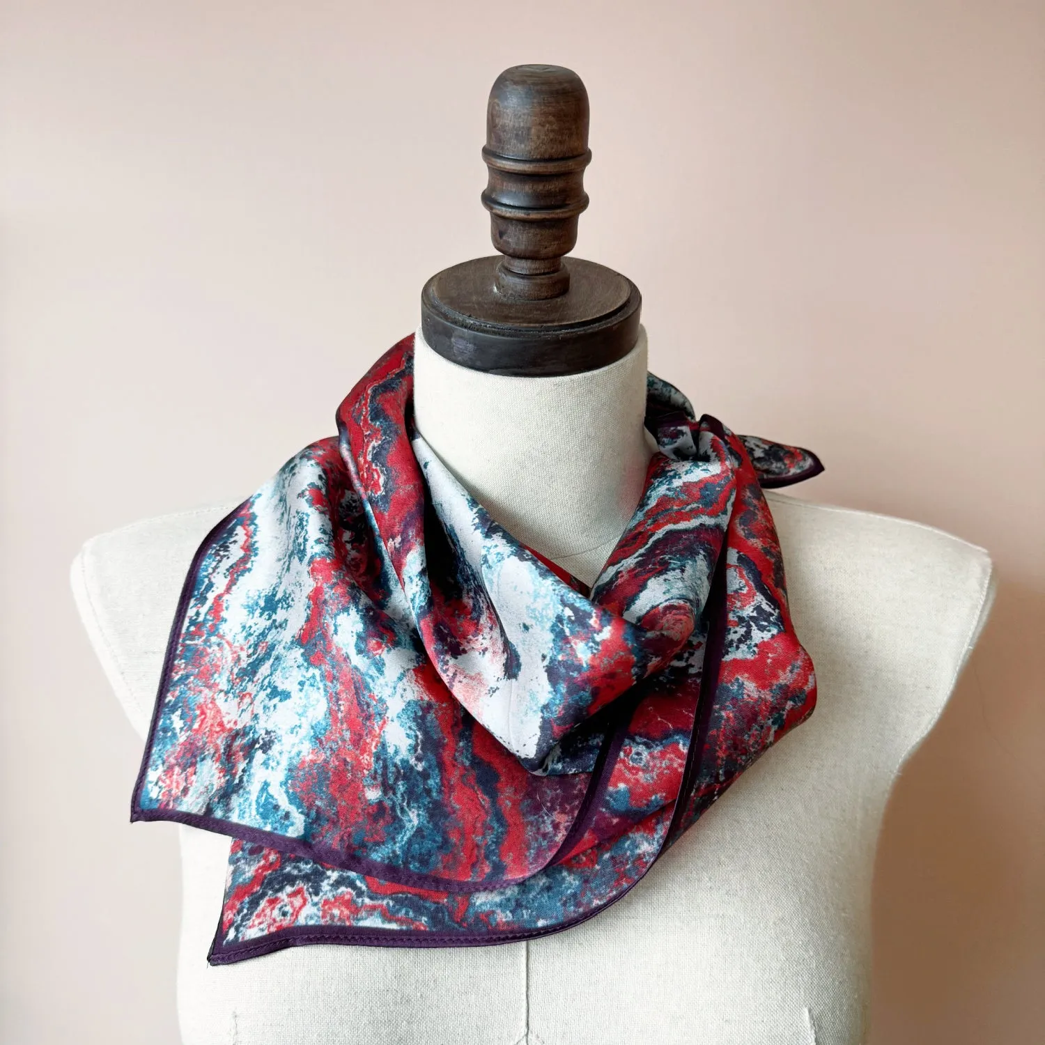 Modern Silk Neck Scarf | Silk Bandana Neck Wrap