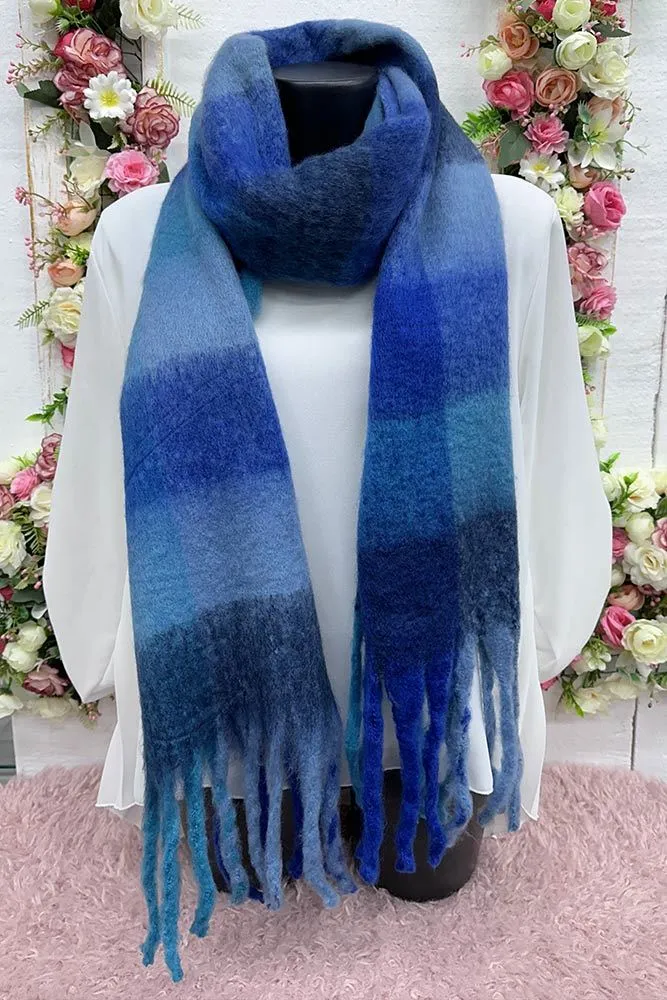 Multi Check Print Soft Scarves