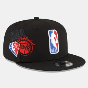 NBA LOGOMAN 75th Anniversary Half 9FIFTY Cap Basketball by New Era