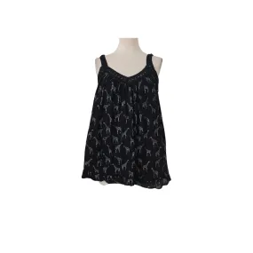 New Look Black Giraffe Print Sleeveless Top | Pre Loved |