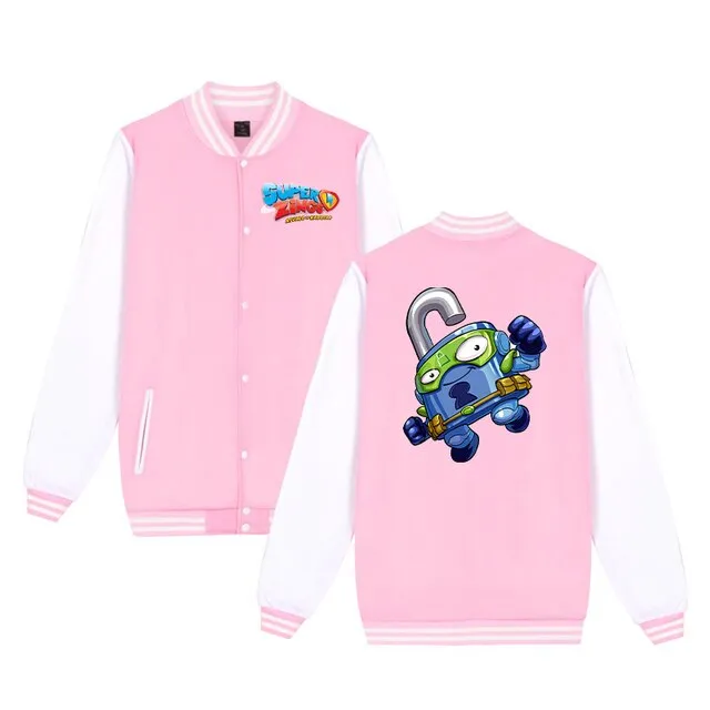 New Pattern Boys Girls Super Zings Jacket Casual Cotton Child Superzings Sweatshirt Coat Children Baseball Clothing Sportswear