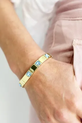 *NEW Queenie Bracelet gold/pale blue