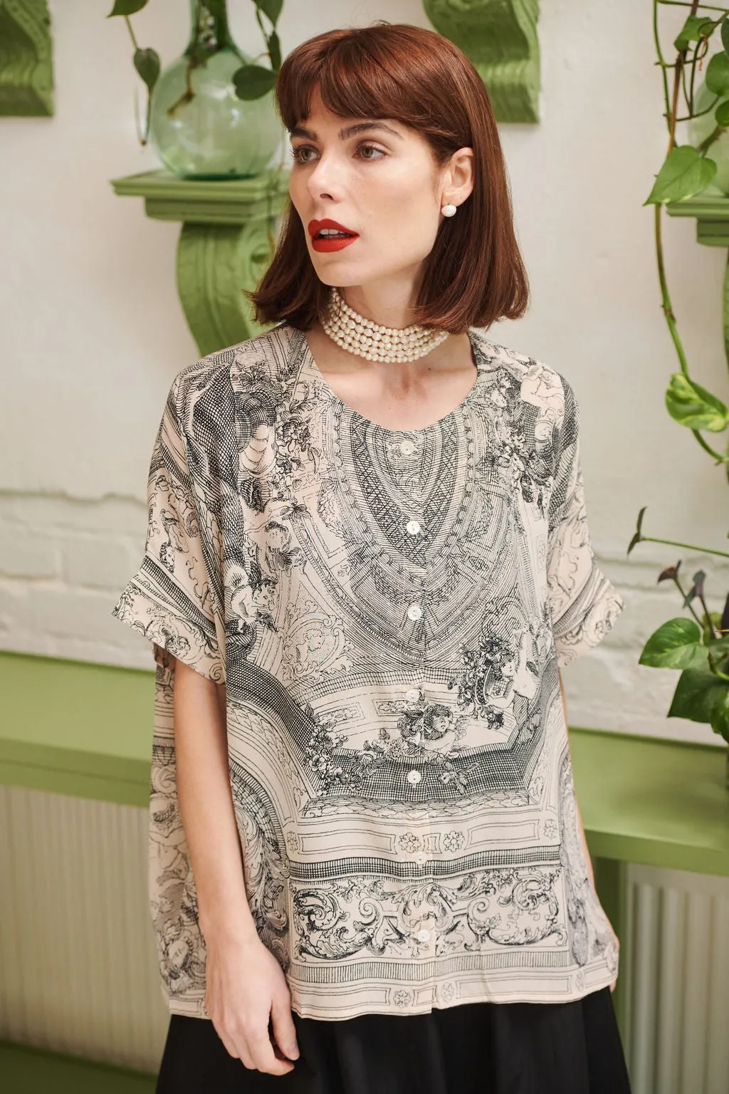 OHS Tea Cherub Nat Blouse