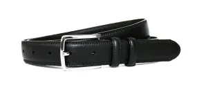 Parisian  - "Retold" Black Classic leather Belt -  Black