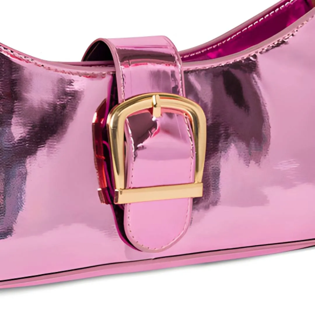 Pink Patent Shoulder Purse