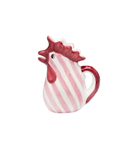 Popolo Pink Striped Chicken Jar