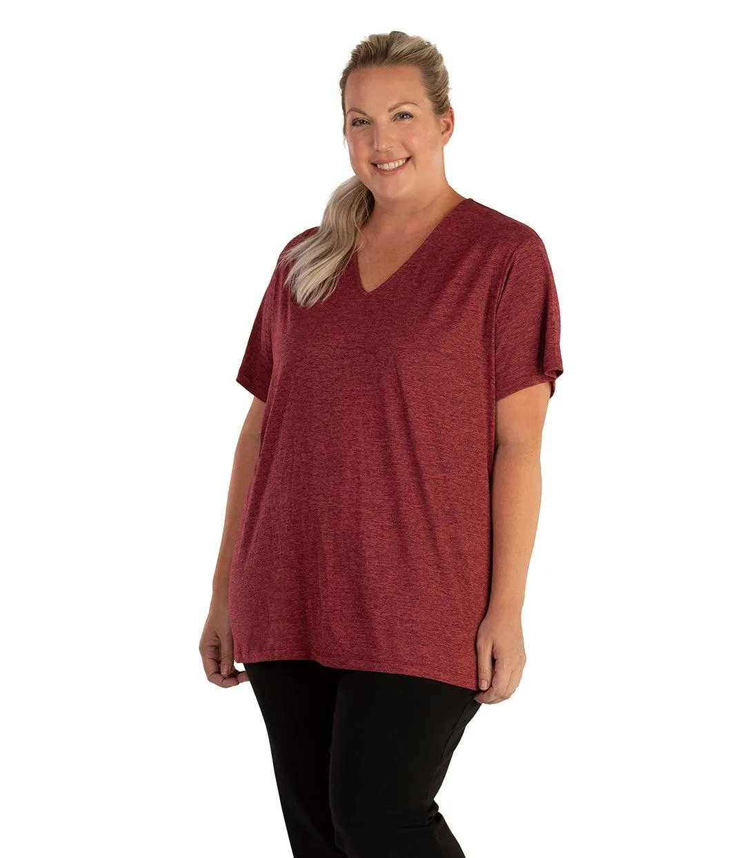 QuikLite V-Neck Short Sleeve Top - FINAL SALE