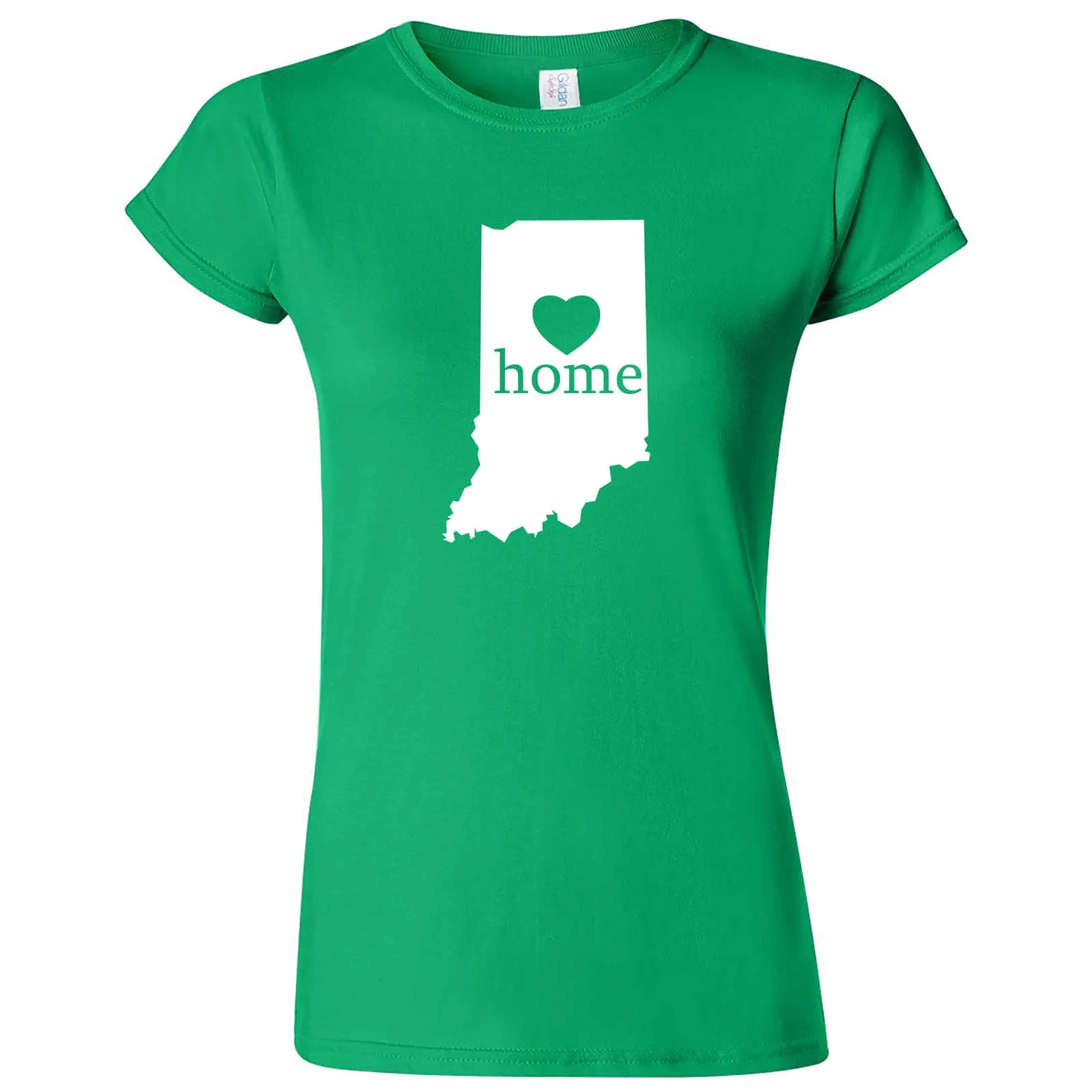 "Indiana Home State Pride, Pink" women's t-shirt