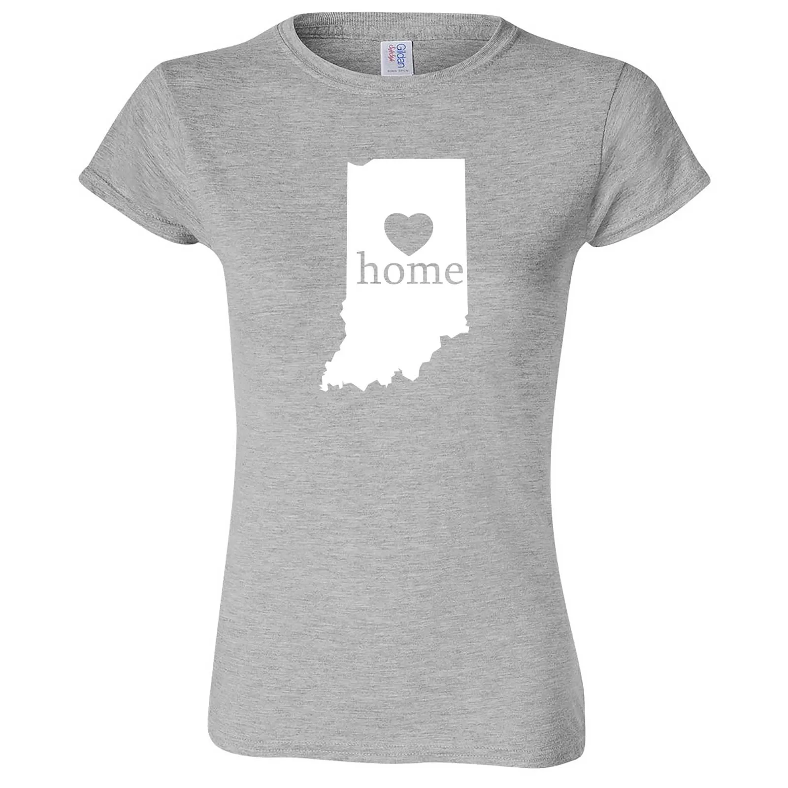 "Indiana Home State Pride, Pink" women's t-shirt