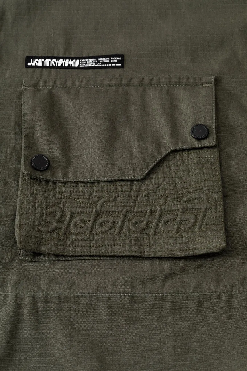 Ripstop Shacket // Olive Green